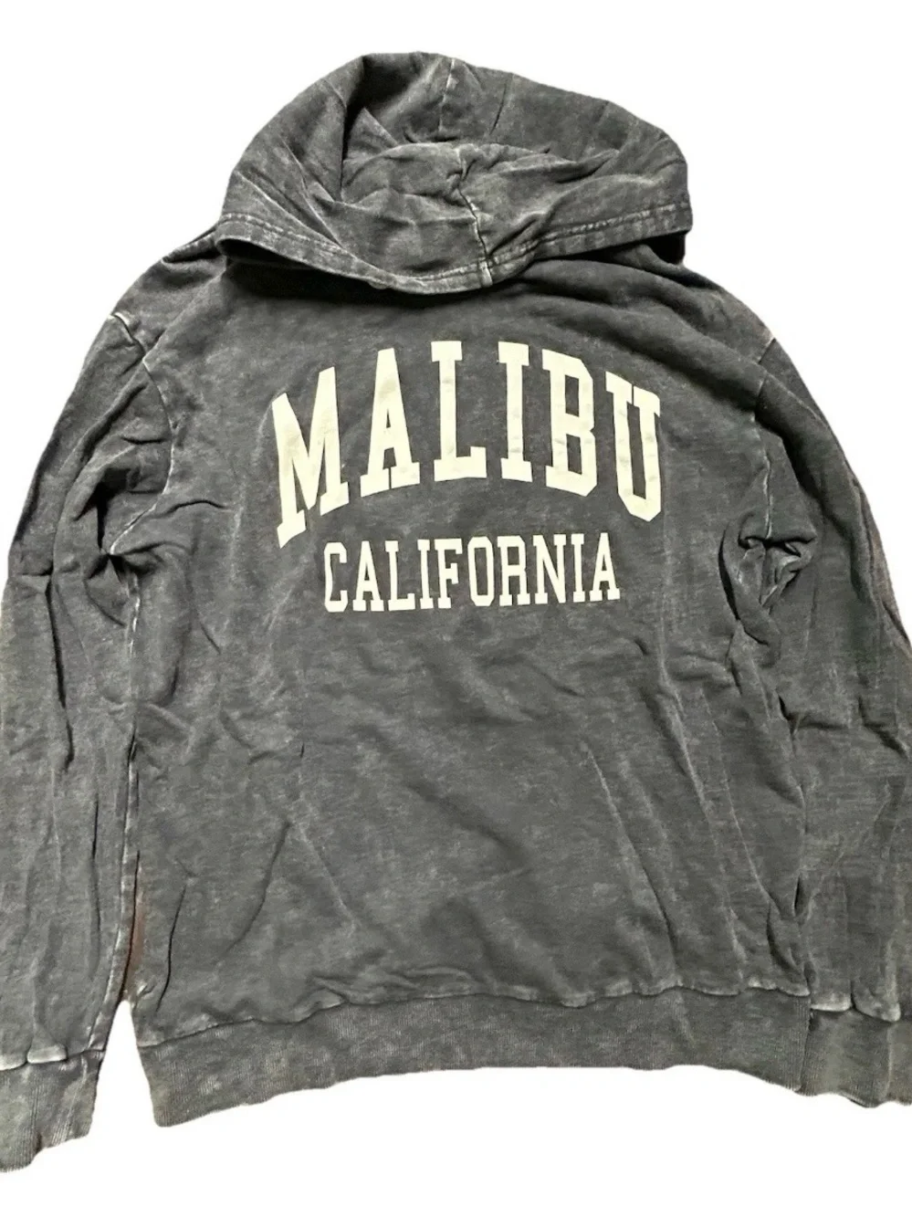 Women’s Malibu California Blue Sweatshirt Hoodie White Size Medium - Picture 1 of 3